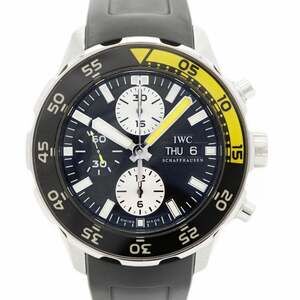 IWC Schaffhausen Aquatimer IW376702 Men's Black Dial Watch